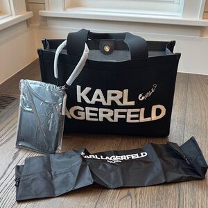 Karl Lagerfeld Kristina Logo Tote Bag